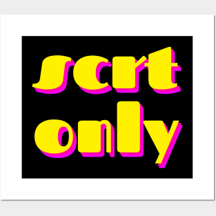 scrt only colors logo Posters and Art